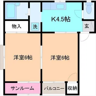 レモンハウスY【1階】の間取り