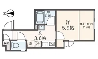ANNEX TOKIWADAI【1階】の間取り