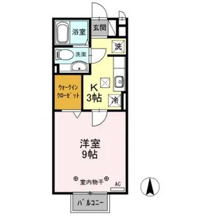 イシジン B【1階】の間取り