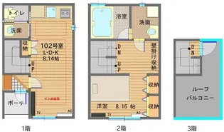 イーストワン早宮【2階】の間取り
