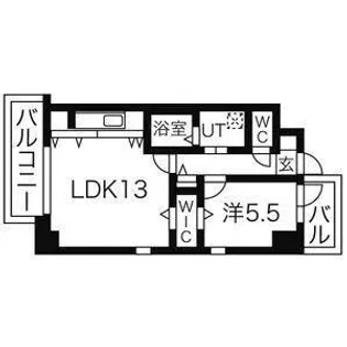 リーヴァストゥーディオ丸の内【8階】の間取り