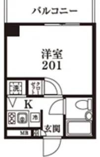 ワコーレ宮前平【2階】の間取り