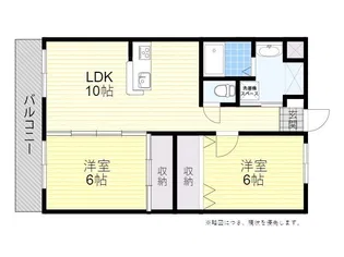 ルネスGムジーク【2階】の間取り