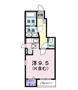 サンセリテ三鷹【1階】の間取り