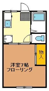 幸栄ハイツ【1階】の間取り