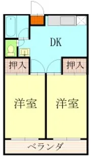 栃木県佐野市大橋町【マンション】の間取り