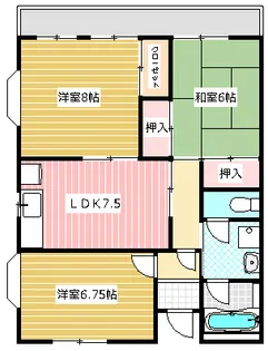 ルミエールマルヤマ【3階】の間取り