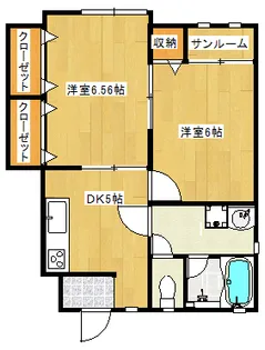 アドバンス緑町A【1階】の間取り