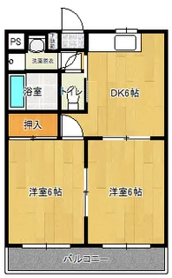 ハッピーフラッツ【3階】の間取り