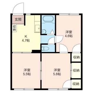コーポ大成【1階】の間取り