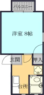 キャステロット【2階】の間取り