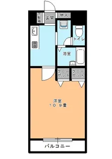 第5三幸マンション【4階】の間取り