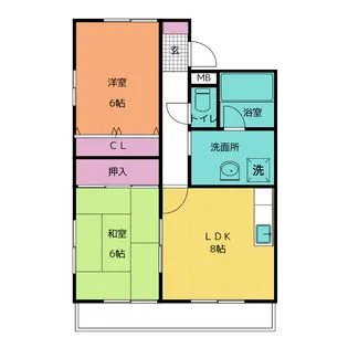 グレイスアサヒ【2階】の間取り