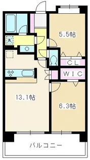 PARK MIRACOSTA(パーク ミラコスタ)【3階】の間取り