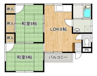 三宅第七アパート【2階】の間取り