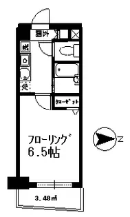 フェリス三鷹下連雀【1階】の間取り