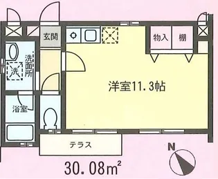 シャルム東山(2号室)【2階】の間取り