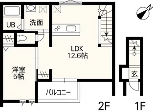 1LDKの間取り画像