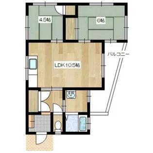 リバービレッジKEYS【1階】の間取り
