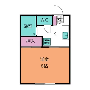 パピヨン中山【2階】の間取り