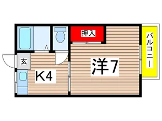 藤ハイツ【2階】の間取り