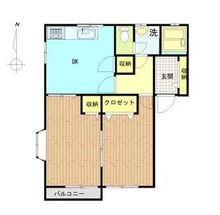グリーンシティ原B101号【1階】の間取り