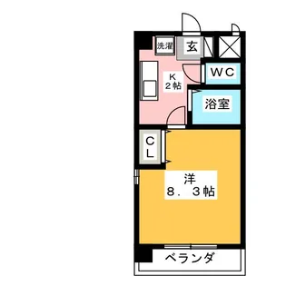 エスポアール富貴ノ台【1階】の間取り