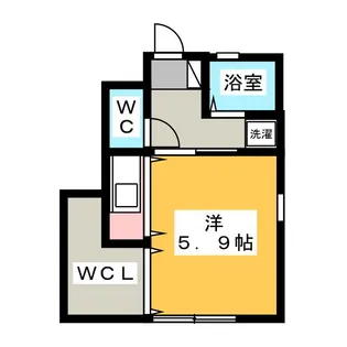 1Kの間取り画像