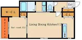 NET-K三木【1階】の間取り