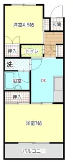 ハイツ森川3号館【2階】の間取り