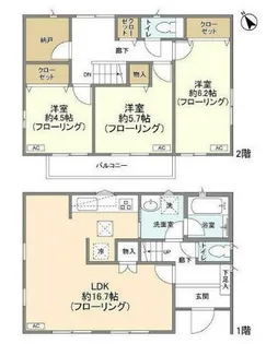 千葉県千葉市稲毛区黒砂4【一戸建】の間取り