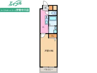 セントラルコート【3階】の間取り