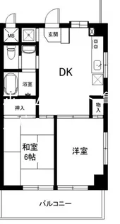 神奈川県横浜市青葉区田奈町【マンション】の間取り