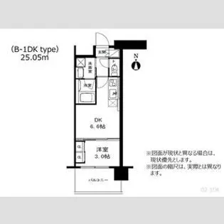 アーバネックス西長堀【6階】の間取り