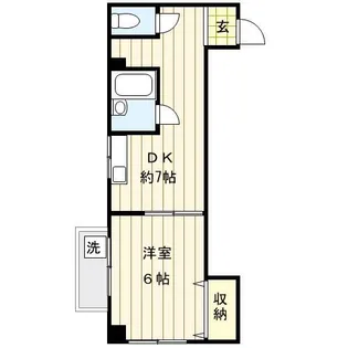 矢島コーポ【2階】の間取り