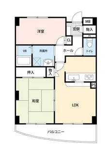 オーズコート【5階】の間取り