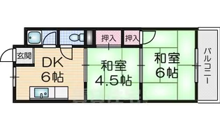 吉川マンション【4階】の間取り