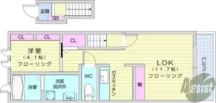 トゥールビヨン A【2階】の間取り