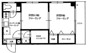 ロイヤル中島【1階】の間取り