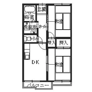 エガハイツ【2階】の間取り