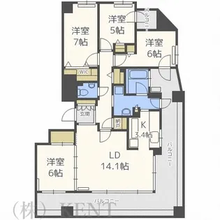 リーベンデール宮の森【5階】の間取り
