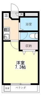 ハウスリーク381【3階】の間取り
