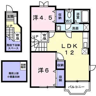 千葉県東金市田間2【アパート】の間取り