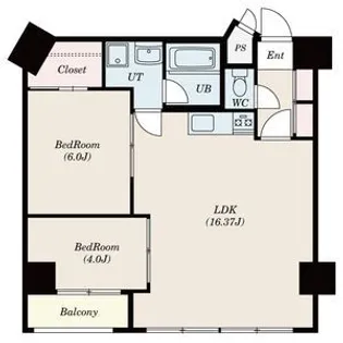 1SLDKの間取り画像