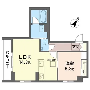 ココル登戸【1階】の間取り