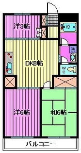 ハイツニューエイト【1階】の間取り