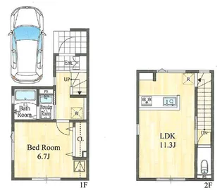 千葉県千葉市中央区今井3【一戸建】の間取り