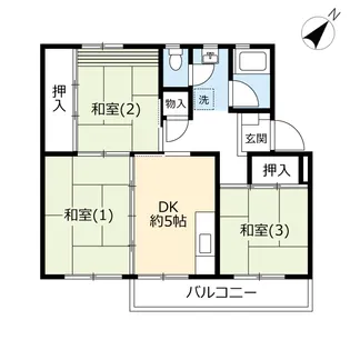 UR善行【4階】の間取り