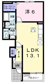 千葉県茂原市下永吉【アパート】の間取り