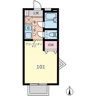 ハイツマックル【1階】の間取り